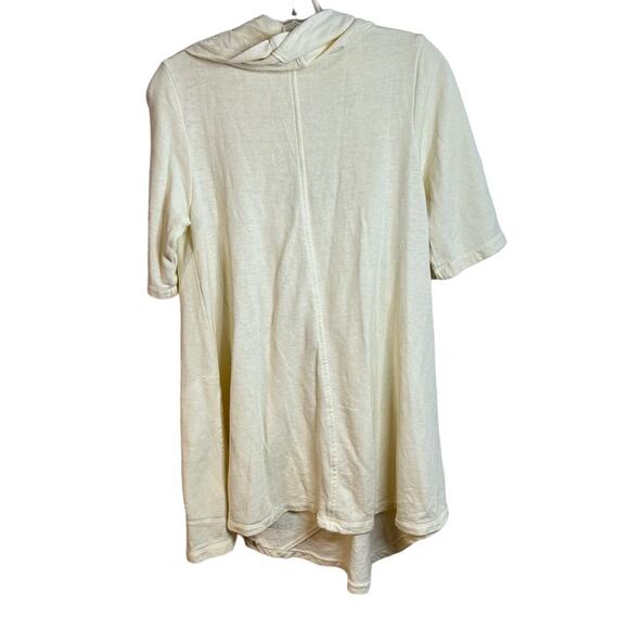 Prairie Underground Pullover Short Sleeve Sweatshirt Cowl Neck Cream Size XS - Picture 5 of 6